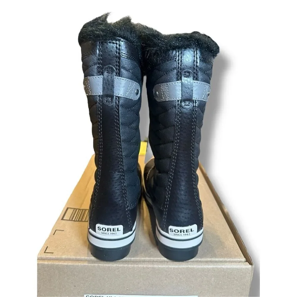 SOREL Insulated Tofino II Waterproof Faux Fur Winter Snow Boots Youth Big Kids S